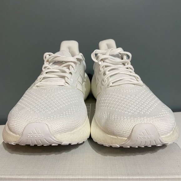 Adidas Pureboost Jet Running Shoes - White on White - Men’s US 10 / Women’s 11 - Picture 6 of 10